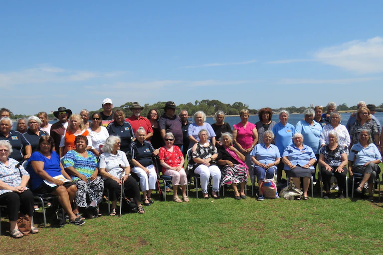 A large group of Aboriginal elders.
