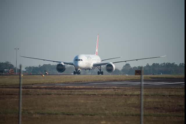 The Qantas repatriation flight from India lands in Darwin on May 15.