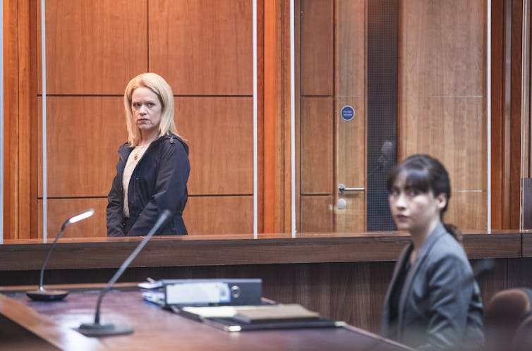 Two women in court.