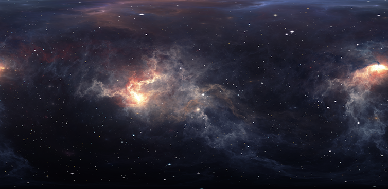 The dust of interstellar space.