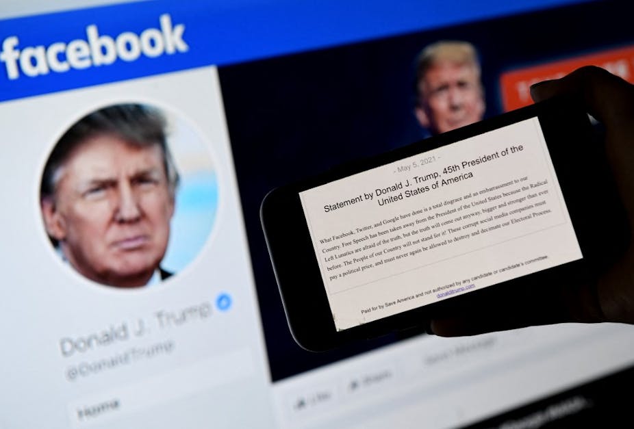 Compte Facebook de Donald Trump