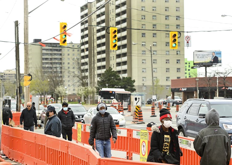 An urban streetscape