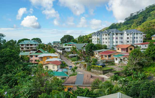 Houses in Victoria, Seychelles