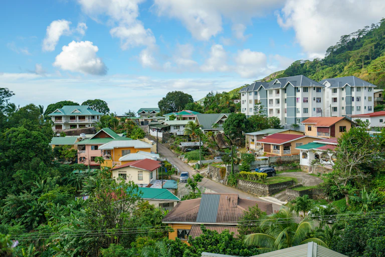 Houses in Victoria, Seychelles