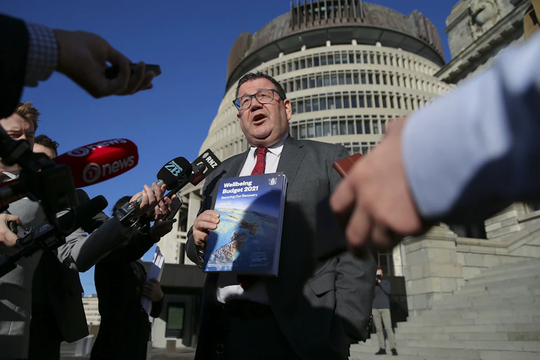 Finance minister Grant Robertson, budget day 2021