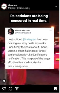 Social media platforms are complicit in censoring Palestinian voices