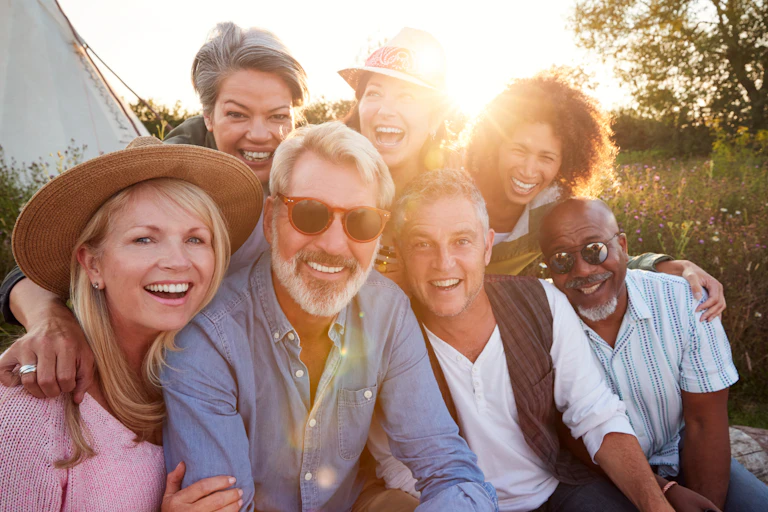 Image of a group of happy people.