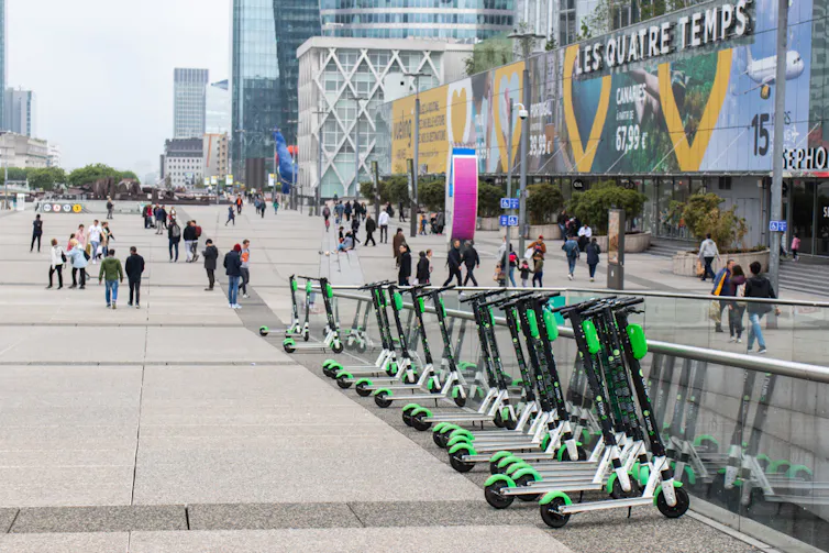 Des trottinettes en libre-service à Paris