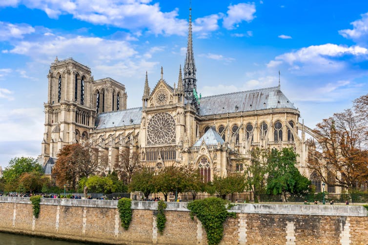 Riverside view of cathedral