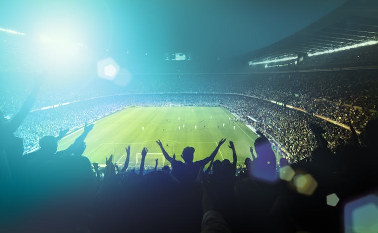 Image of the audience at a football match.