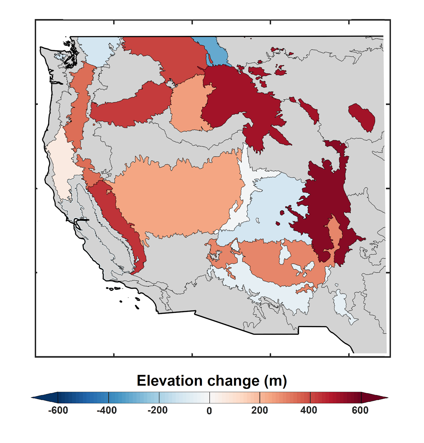 Map showing how high-elevation forest fires advanced uphill.