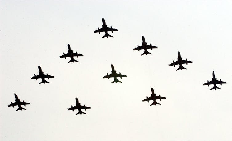 Hawk jets in Indonesia.