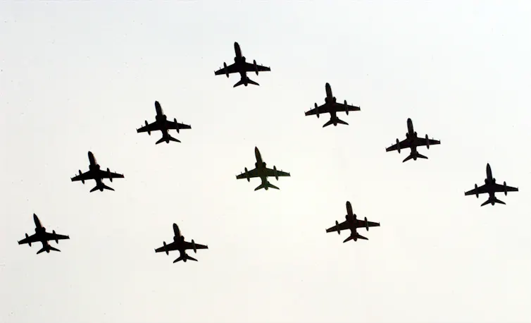 Hawk jets in Indonesia.