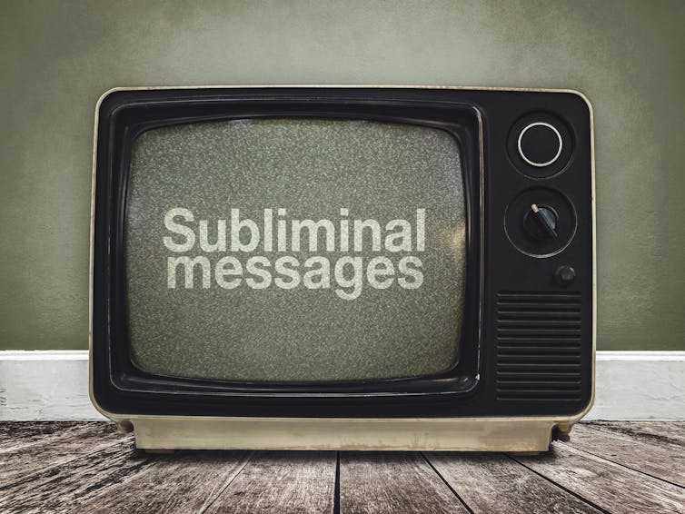 Picture of a TV with the words