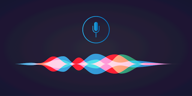 illustration of colourful soundwaves with a microphone item over them
