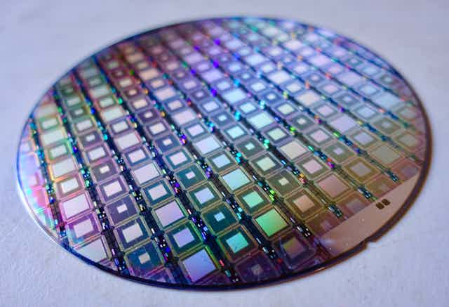 Quantum computing wafer