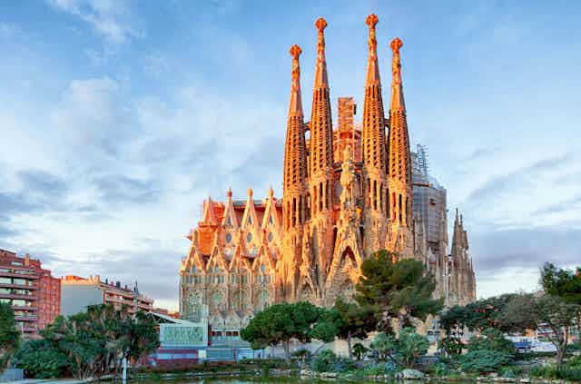 Image of the Gaudí's Basílica de la Sagrada Família in Barcelona, Spain