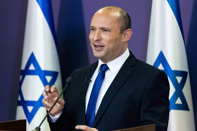 The leader of the Yemina party, Naftali Bennett.