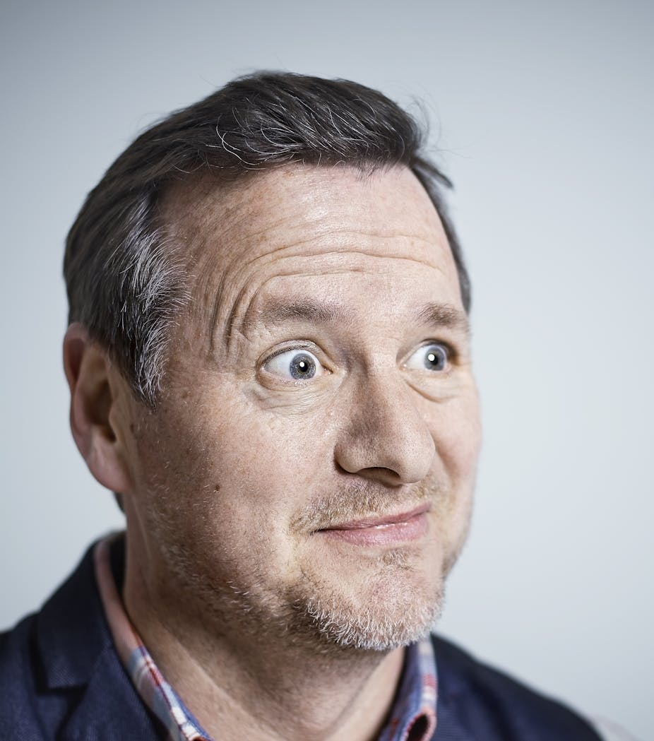 A man looking anxious.