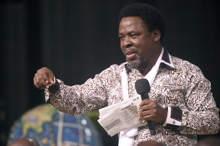 Nigerian preacher TB Joshua, one of Africa’s most influential evangelists, has died at 57. Pius Utomi Ekpei/AFP/Getty Images Nigerian preacher TB Joshua, one of Africa’s most influential evangelists, has died at 57. Pius Utomi Ekpei/AFP/Getty Images