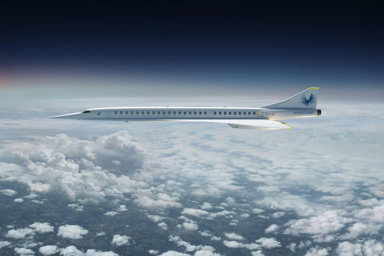 A supersonic jet in flight