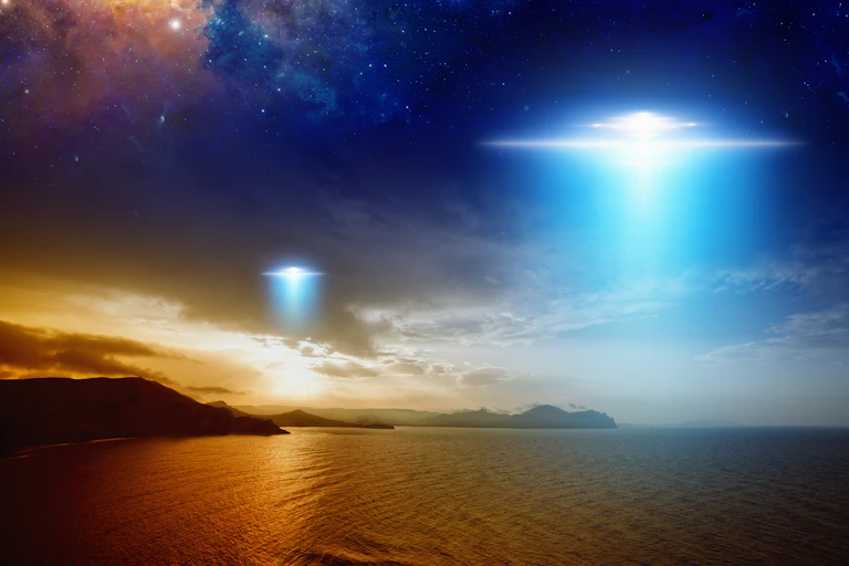 Artist's impression of a UFO.
