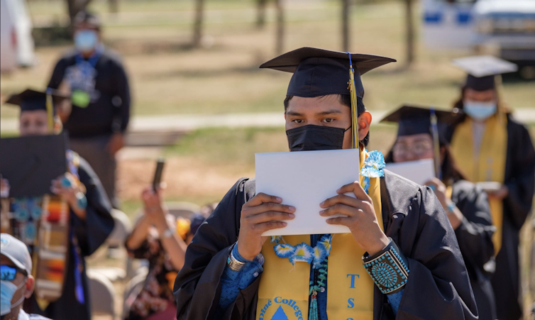 Commencement ceremony at Diné College in May 2021