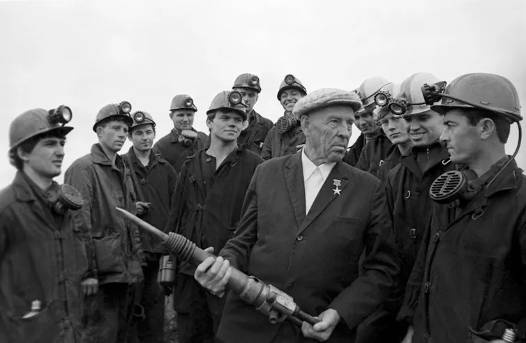 A group of coal miners.