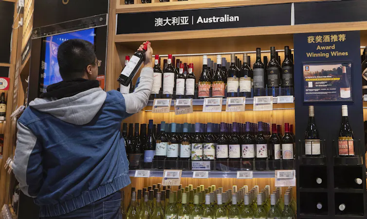 China's commerce ministry has imposed duties of 116% to 218% on Australian wine imports.