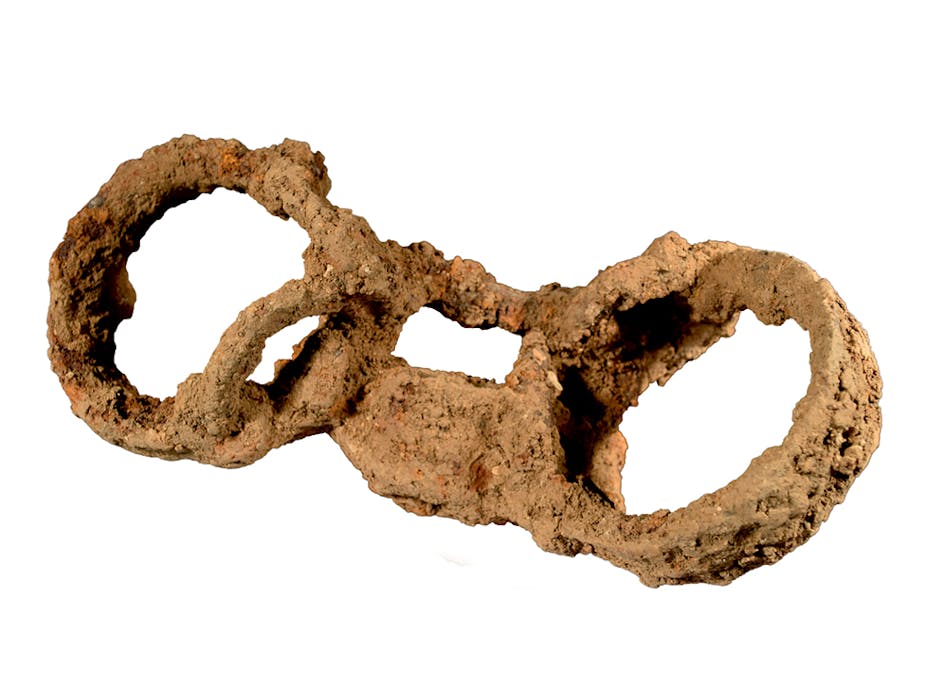 Roman burial shackles