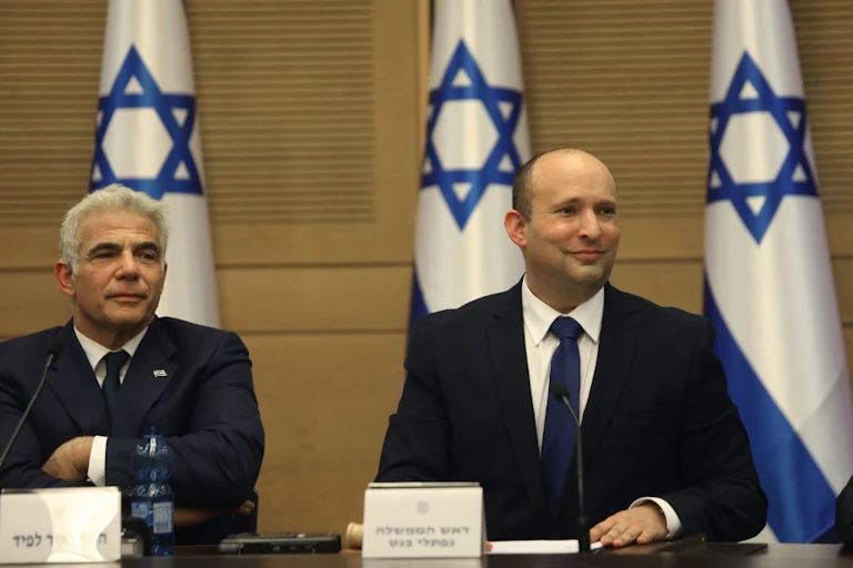 Yaïr Lapid et Naftali Bennett