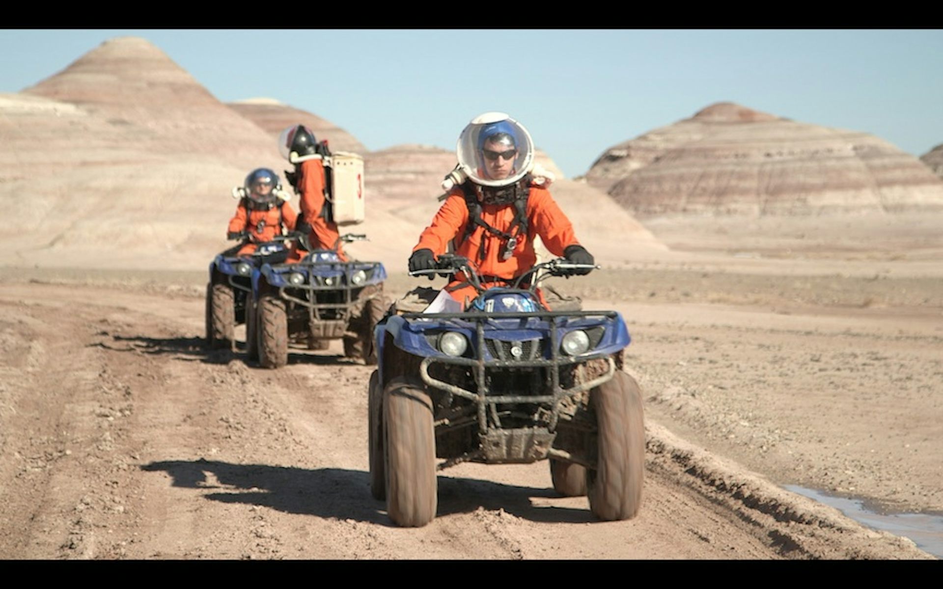 Scientists at work living on a simulated Mars
