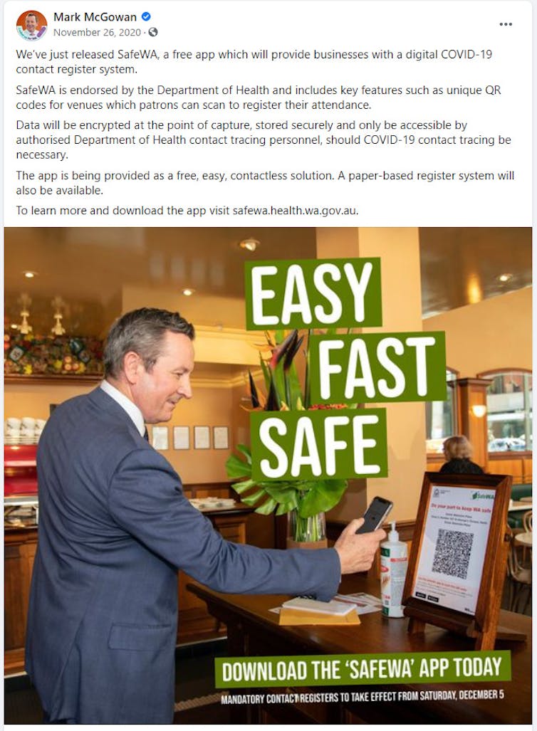 Police debacle leaves the McGowan government battling to rebuild public trust in the SafeWA app