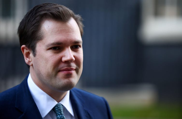 Robert Jenrick,secretary of state for housing, communities and local government, outside Downing Street.