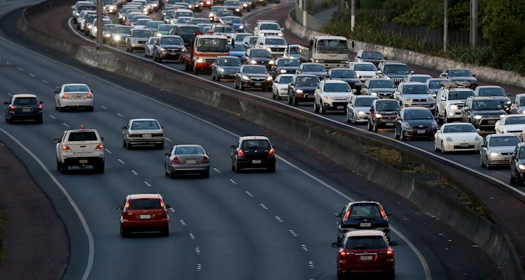 Cars on motorway