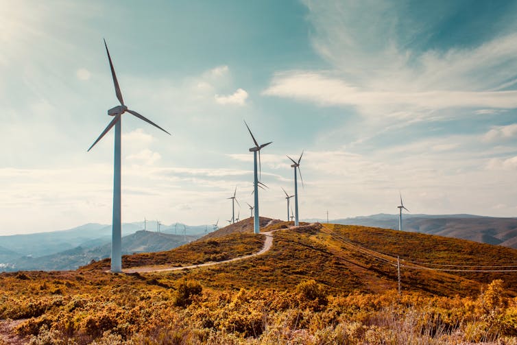 wind turbines