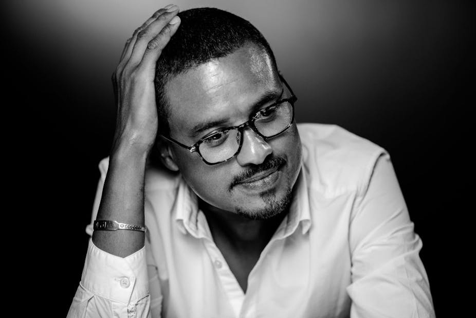 Portrait de l'écrivain franco-sénégalais David Diop