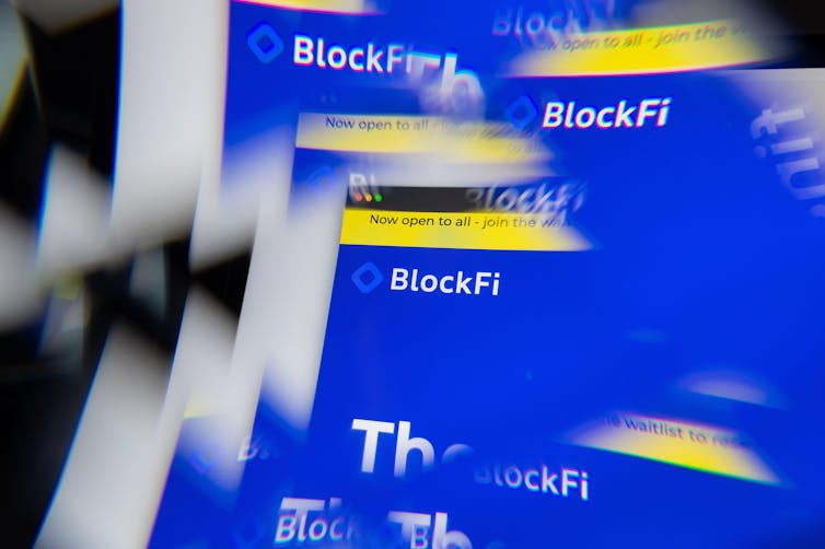 Imagen de montaje de BlockFi