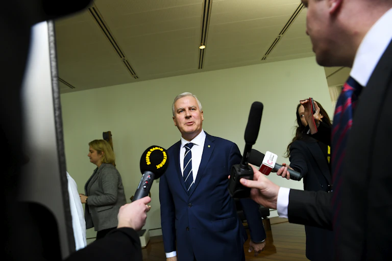 Michael McCormack, after the nationals party room meeting