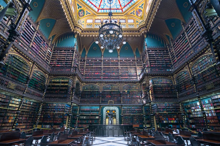 The Royal Portuguese Cabinet of Reading in Rio De Janeiro, Brazil