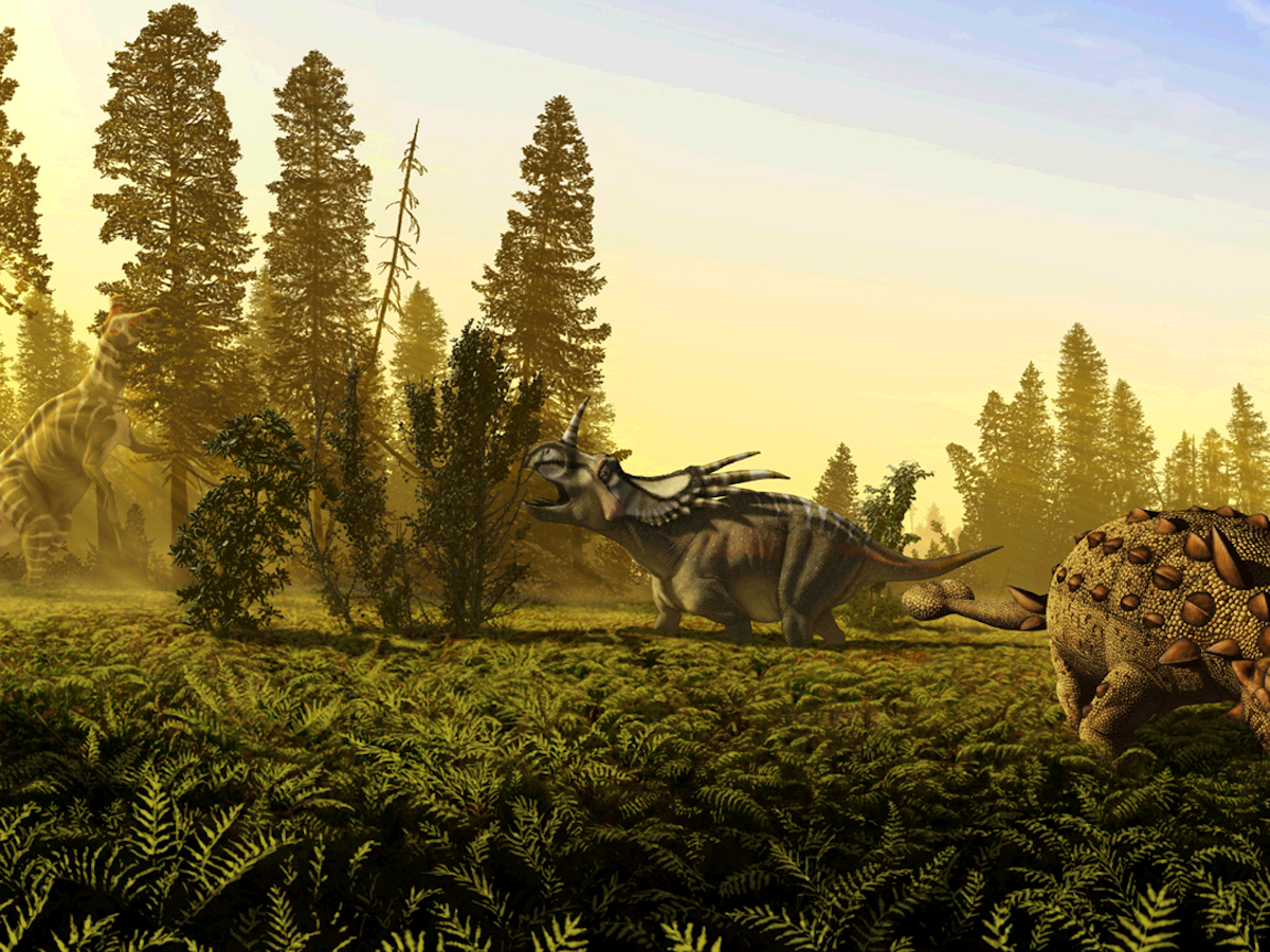 Динозавры лес меловой период