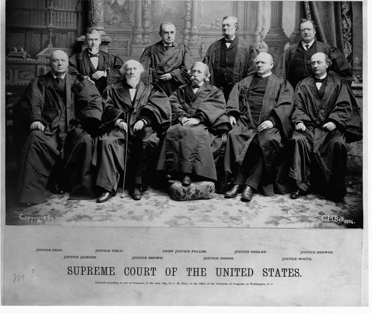 A Suprema Corte dos Estados Unidos, 1894.