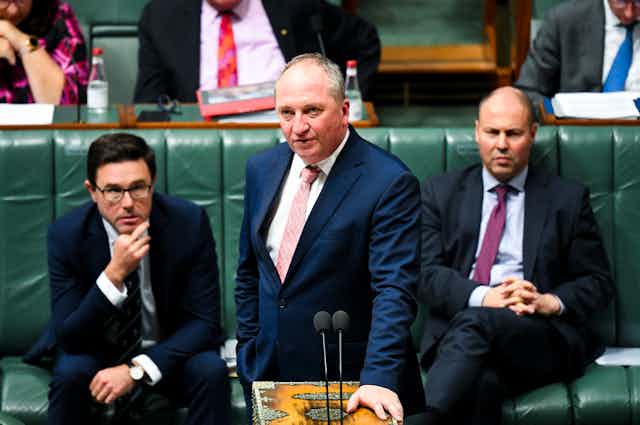 Barnaby Joyce during question time