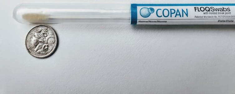 Copan FLOQ Swab used for self-collection cervical screening in the Australian National Cervical Screening Program