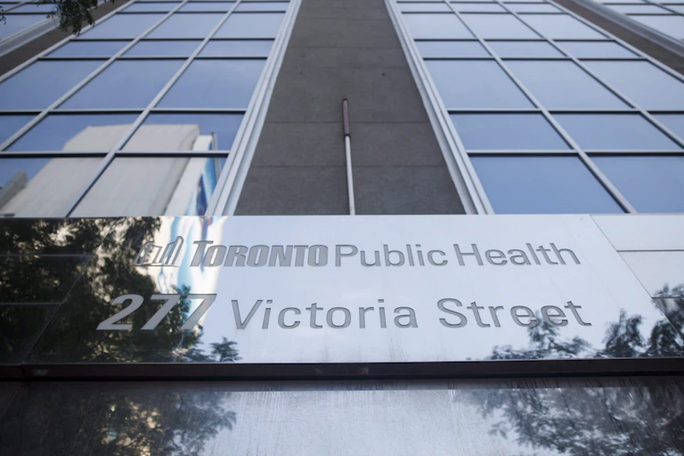 Exterior of Toronto Public Health building in Toronto