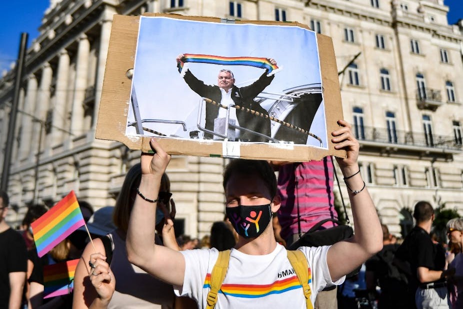 Manifestation de défense des droits des homosexuels à Budapest