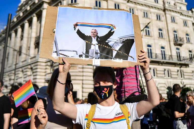 Manifestation de défense des droits des homosexuels à Budapest