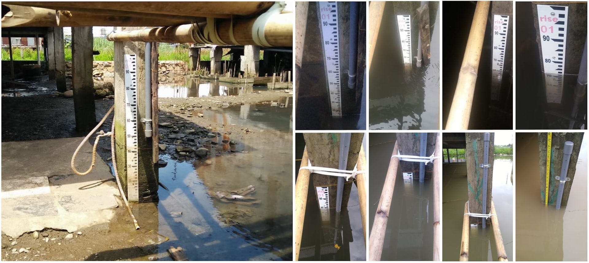 Flood gauges in Makassar