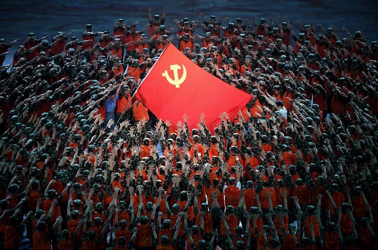 Célébration du centième anniversaire du PCC au stade olympique de Pékin