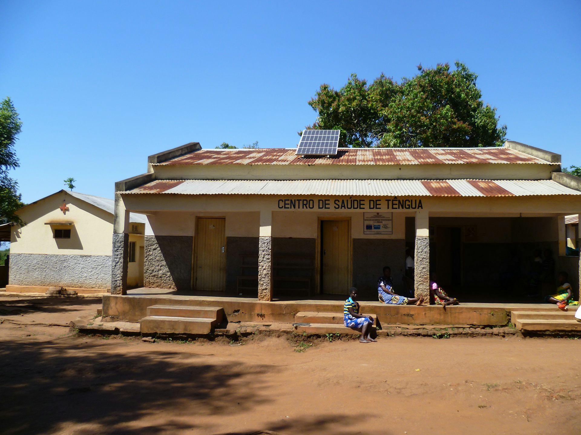 A building against a blue sky
